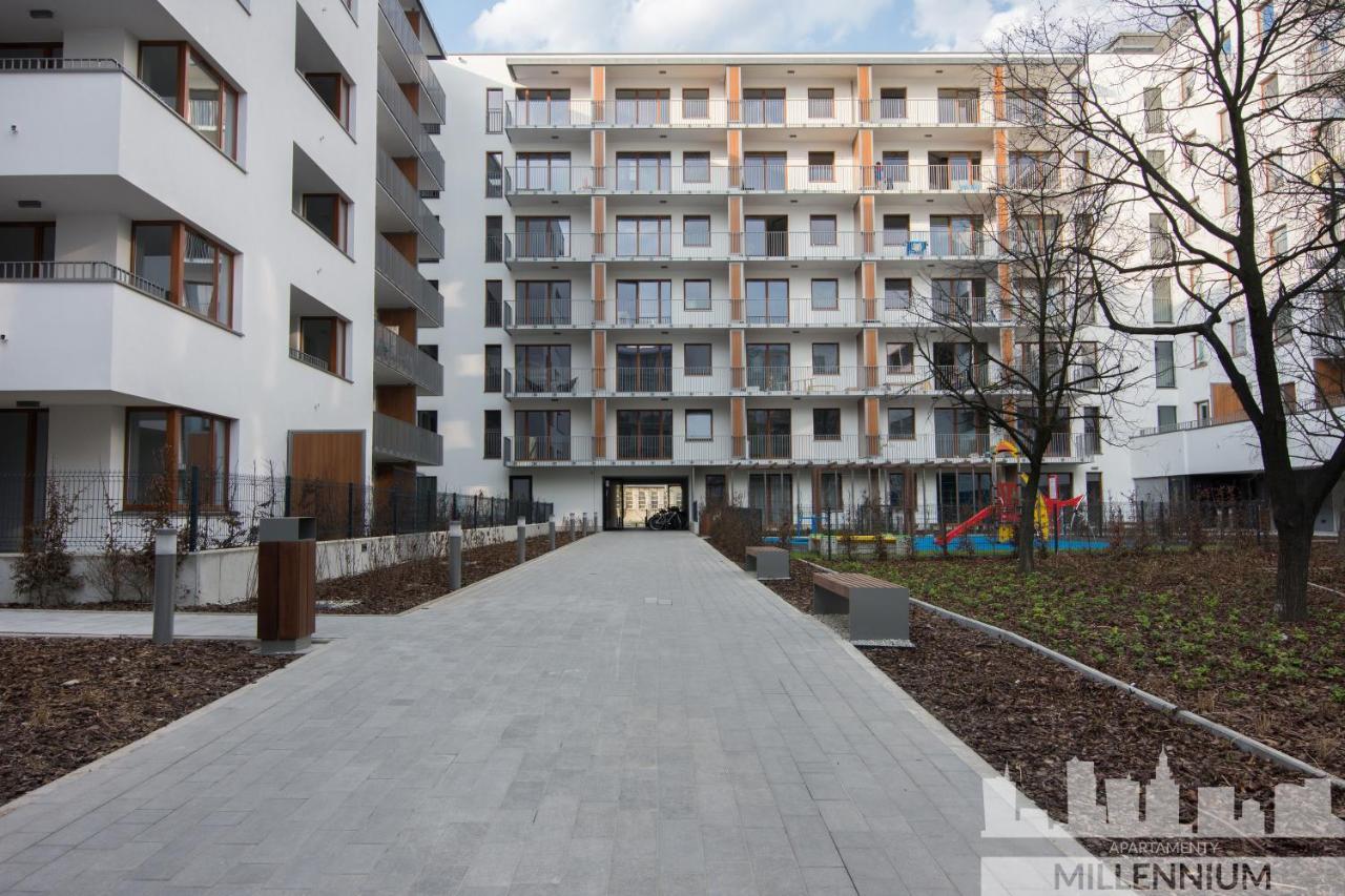 Ferienwohnung Millennium Awangarda Grey Warschau Exterior foto